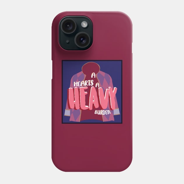 A Hearts A Heavy Burden Phone Case by Kyonkichi.art