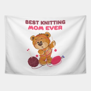 Best Knitting Mom Ever Tapestry