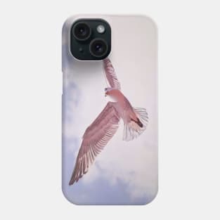 Pink Gull 2 - herring gull painting Phone Case