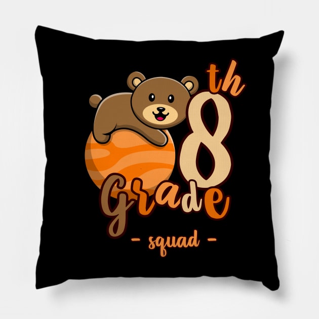 8th grade bear Pillow by hnueng111