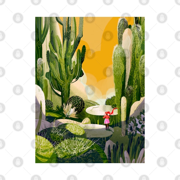 Cactus Garden_DesertGreen by kjm.illustrations