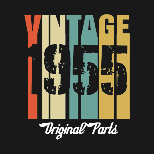 Vintage 1955 Original Parts Retro Vintage Birthday Gifts 65s T-Shirt