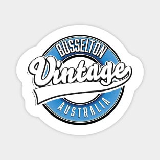 Busselton australia vintage style logo Magnet