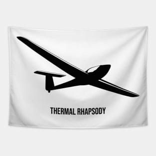 Thermal Rhapsody Glider Pilot Sailplane Biplane aerial floating soaring Tapestry