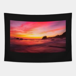 Sunset at the Beach Tapestry