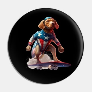 Superhero Dog Pin