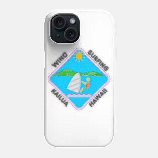 Wind Surfing at Kailua Beach Phone Case