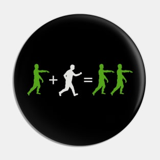 Zombie Mathematics Pin