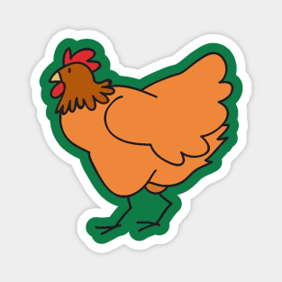 Red Chicken Magnet