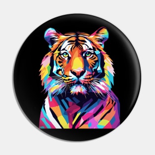 Tiger Pop Art Pin