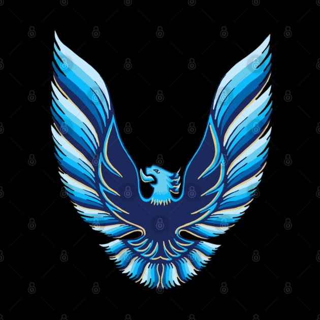 Pontiac Firebird Trans AM Logo (Blue) by Permages LLC