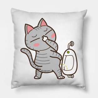 The stinky cat experience Pillow