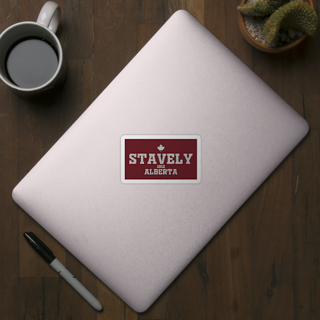 Stavely Alberta Canada Stavely Sticker Teepublic