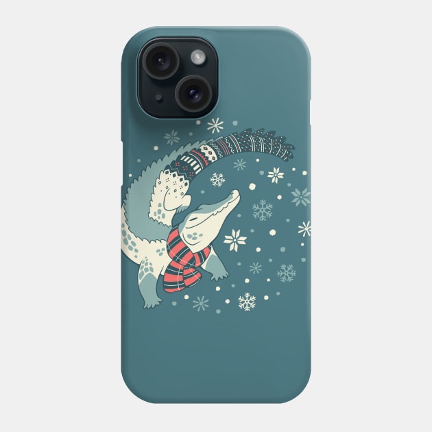 Cozy Crocodile Phone Case by Colordrilos