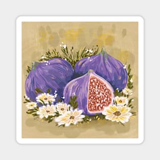 Figs and Flowers Magnet