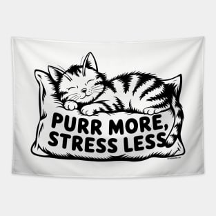 Purr More Stress Less Tapestry