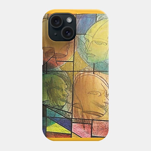 CRÁNEOS 9 Phone Case by JUANGOMY