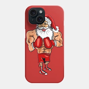 Boxing Santa Phone Case