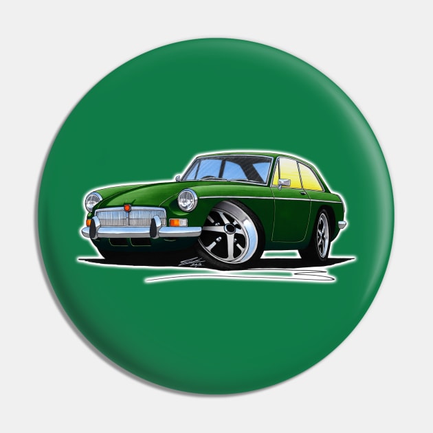 MGB GT Dark Green Pin by y30man5