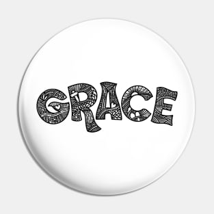 God's grace. Doodle illustration. Pin