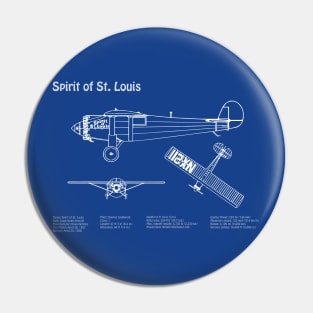 Spirit of St Louis Charles Lindbergh Ryan NYP N-X-211 - ADpng Pin