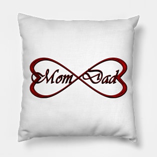 Love Mom and Dad Pillow