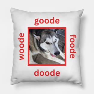 Simple Red Husky Dog Goode Design Pillow