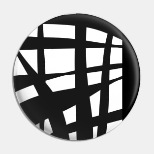 Abstract, Mono, Black and White, Ink, Stripes Pin