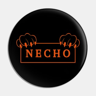 Orange Necho Art Pin