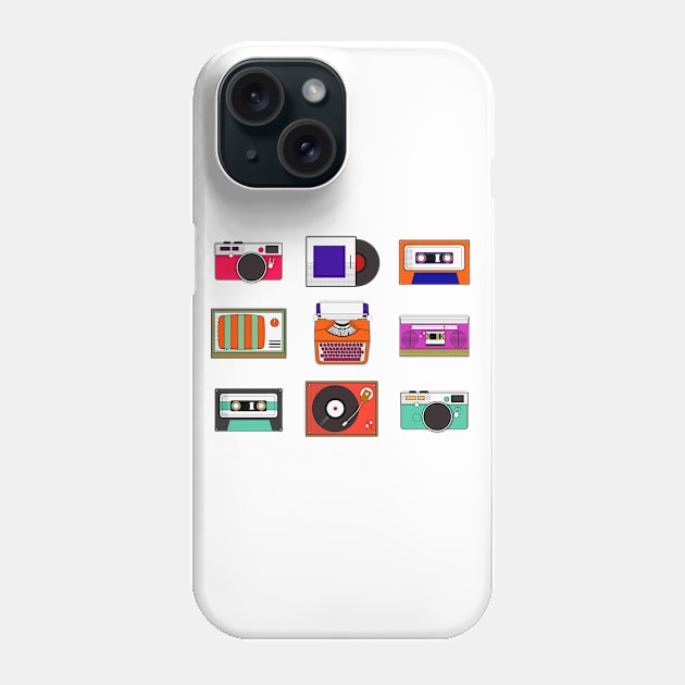 Cassettes Tapes Phone Case by Mako Design 