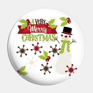 A very merry Christmas Pin