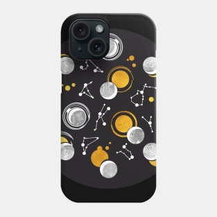 Great Total Solar Eclipse II // grey moons Phone Case