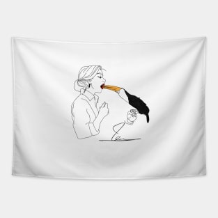 Toco Toucan and kumquat Tapestry
