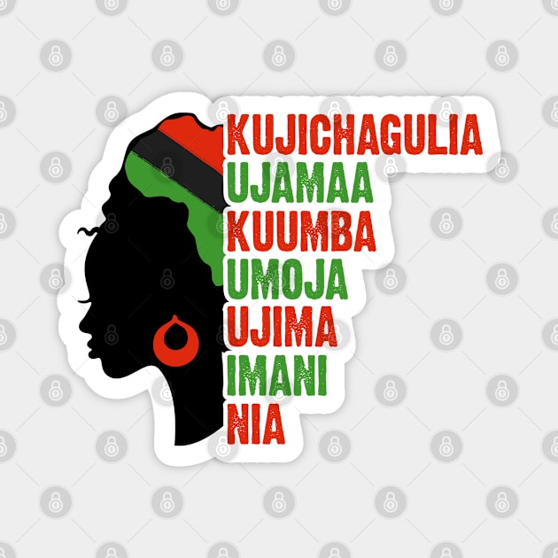 Kwanzaa, The Seven Principles of Kwanzaa Magnet by UrbanLifeApparel