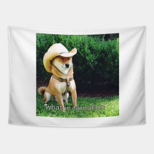 What in Tarnation Dog Tapestry