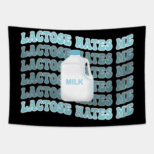 Funny Lactose Free Lactose hates me Lactose Intolerance Sarcasm Tapestry