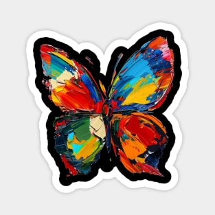 Butterfly Colorful Pop Art Design Animal Lover Gift Idea Magnet