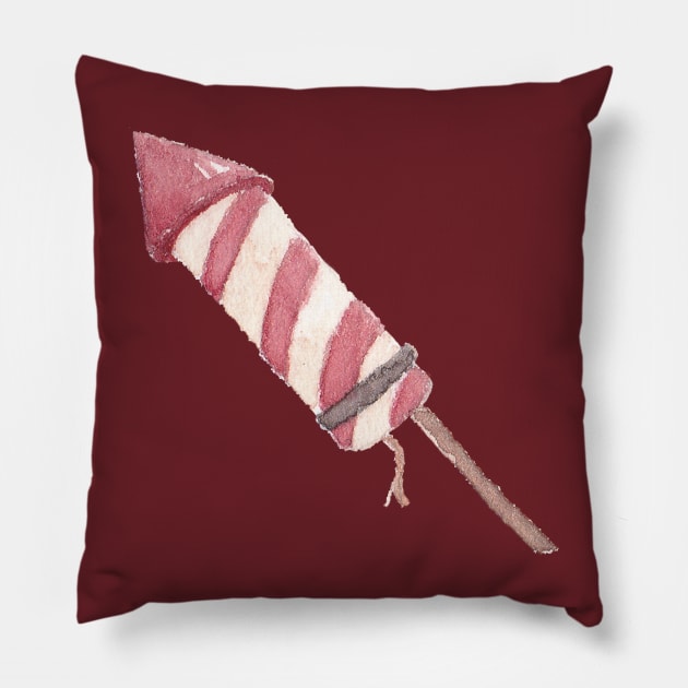 Fire Who's Ready to Launch! Pillow by geekgo