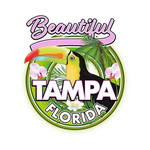 beautiful Tampa florida travel logo by nickemporium1