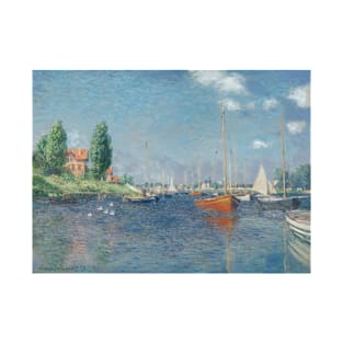 Red Boats, Argenteuil by Claude Monet T-Shirt