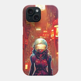 cyberpunk astronout Phone Case