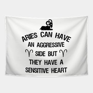 Aries can have an aggressive side but they have a sensitive heart Tapestry