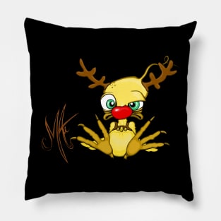 Grumpy Chicken Rudolph Pillow