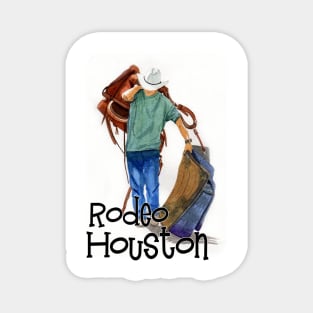 Rodeo Houston Cowboy Magnet