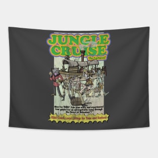Jungle Cruise, The Cartoon! (distressed version) Tapestry