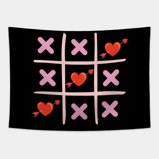 Arrow Through Heart Valentines Day Tapestry