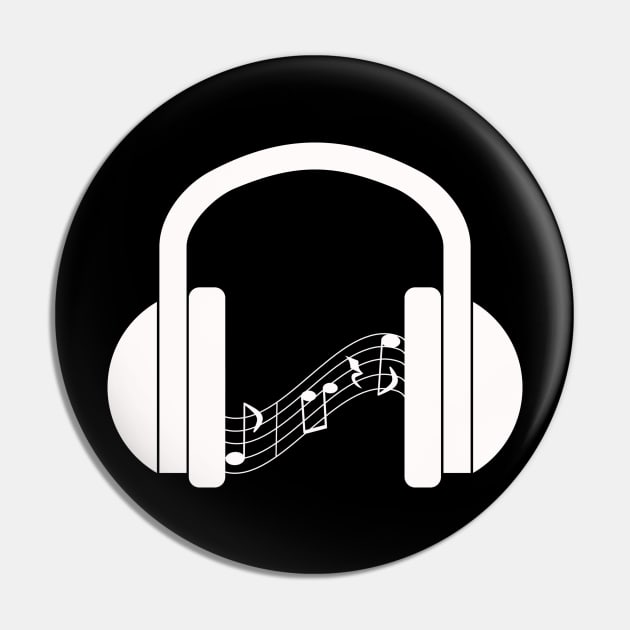 Headphones Playing Music Pin by Korry