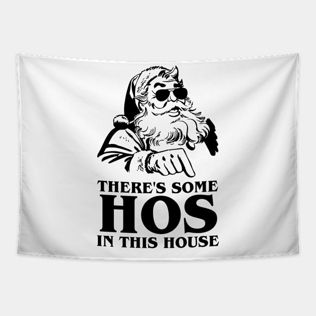 There's Some Hos In This House WAP Christmas Tapestry by irvtolles