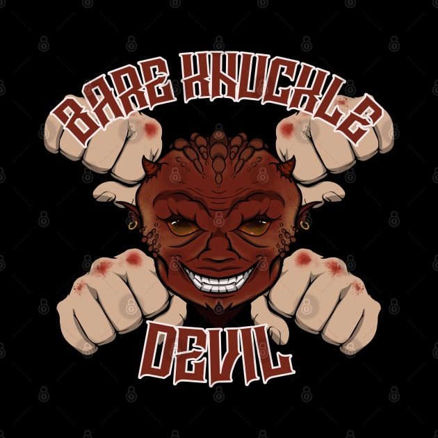 Bare knuckle boxing Devil by RampArt