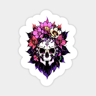 Cyberpunk Flowers Magnet